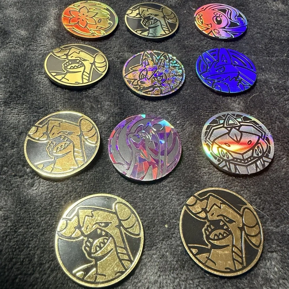 Pokémon TCG Coin Lot of 13 Lucario, Crobat, Garchomp